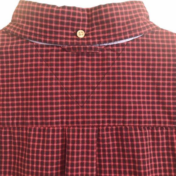 Tommy Hilfiger Red/Black Gingham Button Down Long Sleeve Shirt  Size‎ L - Picture 3 of 8